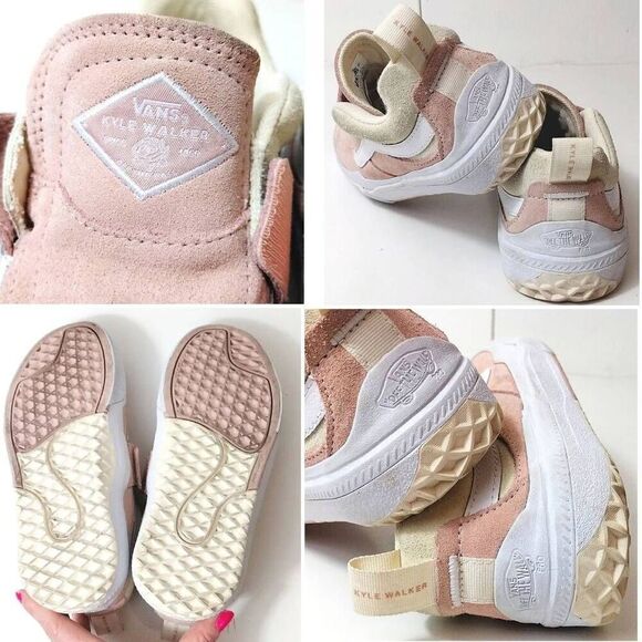 VANS Kyle Walker Pro 2 Rose Pink Suede Cush Skate Sneakers Y4 W5.5 - Picture 11 of 16